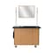 National Public Seating Mobile Science Cart with Shelving, Whiteboard/Mirror & Sink MSC01WS - alternate 7